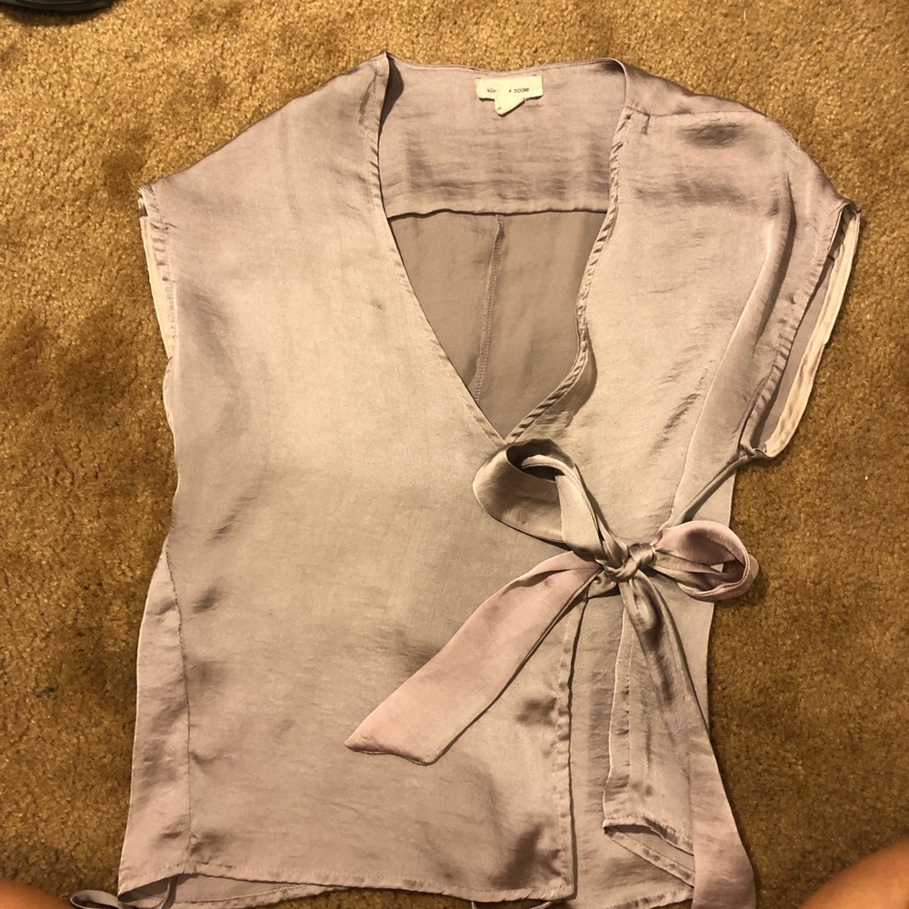 Urban Outfitters Lavender skily wrap top